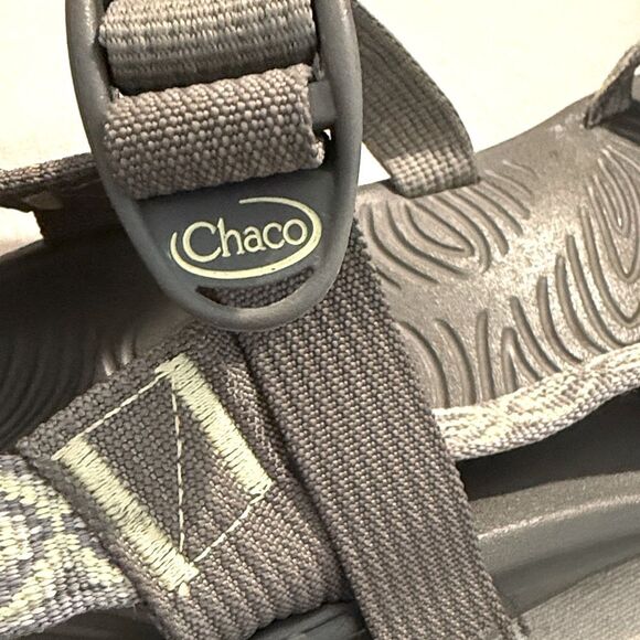 Chaco Z/Volv 2 Gray Green Tribal Strap Lightweight Performance Sandals - Picture 13 of 15